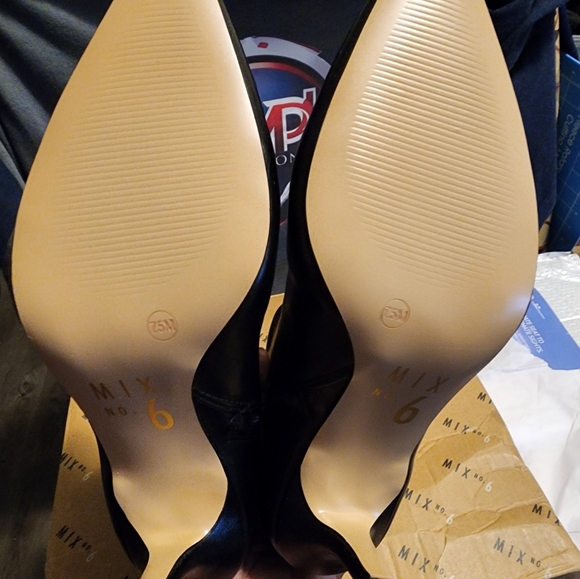 NWB,lady's MIX No6 leather boots, Black 7.5 - Picture 3 of 7